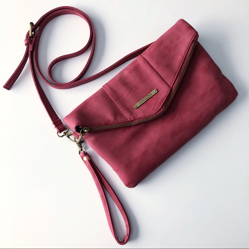 Jordache Red Crossbody Clutch Purse